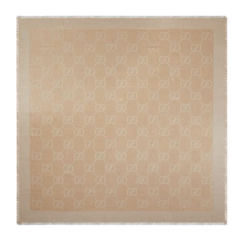 gucci gg lame|GG lamé jacquard shawl in beige .